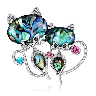 Rhinestone Cat Couples Shell Brooch Collar Pins Corsage Badges Dress Accessories For Women
Rhinestone Cat Couples Shell Brooch Collar Pins Corsage Badges Dress Accessories For Women