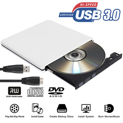 USB 30 External 4K 3D Blu Ray DVD Drive Portable Blu-ray DVD Burner Player Writer Reader
USB 30 External 4K 3D Blu Ray DVD Drive Portable Blu-ray DVD Burner Player Writer Reader
