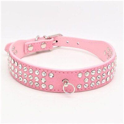 Lovely Three Drainage Drill Pet Collar Ring Hanging Charm Dog Collar Suede-Look Imitation Leather Dog Chain
Lovely Three Drainage Drill Pet Collar Ring Hanging Charm Dog Collar Suede-Look Imitation Leather Dog Chain