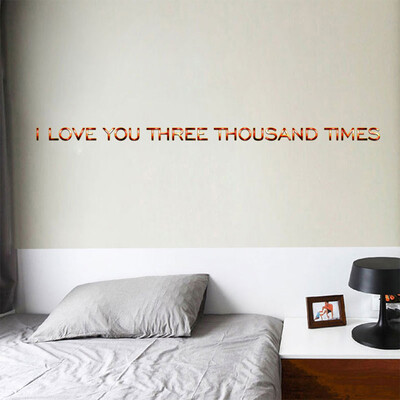 〖Follure〗I Love You Three Thousand Times Wall Sticker Decoration Home Room DIY Decoration
〖Follure〗I Love You Three Thousand Times Wall Sticker Decoration Home Room DIY Decoration