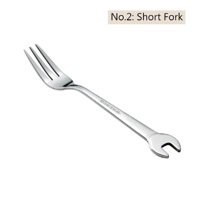 304 Stainless Steel Tableware Creative Wrench Shape Fork Spoon Dinner Steak Cutter Spanner Cutlery Fruit Dessert Tea Picnic Flatwa
304 Stainless Steel Tableware Creative Wrench Shape Fork Spoon Dinner Steak Cutter Spanner Cutlery Fruit Dessert Tea Picnic Flatwa