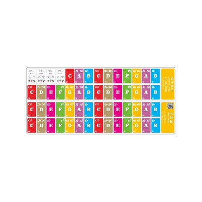 Piano Keyboard Music Note Stickers Colorful Removable for 37 49 61 88 Key Keyboards for Kids Beginners Piano Practice
Piano Keyboard Music Note Stickers Colorful Removable for 37 49 61 88 Key Keyboards for Kids Beginners Piano Practice