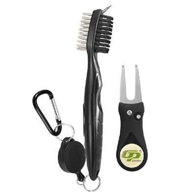 Golf Club Brush Divot Set Golf Club Cleaner with Zip-line Carabiner Golf Green Fork Removable Golf Marker Golf Repair Tool Kit
Golf Club Brush Divot Set Golf Club Cleaner with Zip-line Carabiner Golf Green Fork Removable Golf Marker Golf Repair Tool Kit