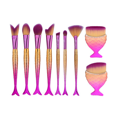 Toponeto 9PCS Fish Scale Brush Fishtail Bottom Brush Powder Blush Makeup Cosmetic Brush
Toponeto 9PCS Fish Scale Brush Fishtail Bottom Brush Powder Blush Makeup Cosmetic Brush