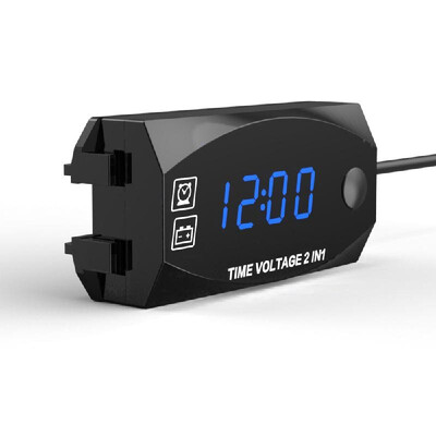Multifunction 6V-30V 2 in 1 Voltmeter for Motorcycle Electric Vehicle Time Clock with Digital Display Panel Waterproof Timer
Multifunction 6V-30V 2 in 1 Voltmeter for Motorcycle Electric Vehicle Time Clock with Digital Display Panel Waterproof Timer