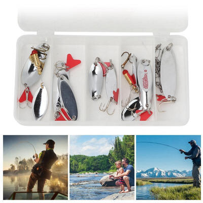 Greensen 16PcsLot Plastic Sequins Fishing Hard Bait Set Hooks Tackles Kit Box Accessory
Greensen 16PcsLot Plastic Sequins Fishing Hard Bait Set Hooks Tackles Kit Box Accessory