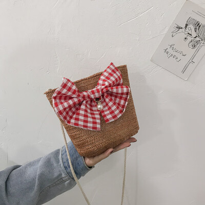 2019 new casual simple woven bucket bag female fashion wild cute bow temperament shoulder Messenger bag
2019 new casual simple woven bucket bag female fashion wild cute bow temperament shoulder Messenger bag