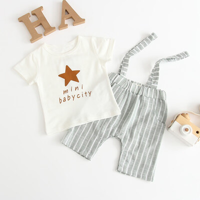 Handsome Summer Baby Boys Short Sleeve Letter Print Tops T-shirt Strap Striped Shorts Toddler Casual Outfits Sets
Handsome Summer Baby Boys Short Sleeve Letter Print Tops T-shirt Strap Striped Shorts Toddler Casual Outfits Sets