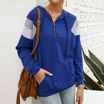 Gobestart Women Casual Long Sleeve Pocket Zipper Blouse Hooded Patchwork Sweatershirt Tops
Gobestart Women Casual Long Sleeve Pocket Zipper Blouse Hooded Patchwork Sweatershirt Tops