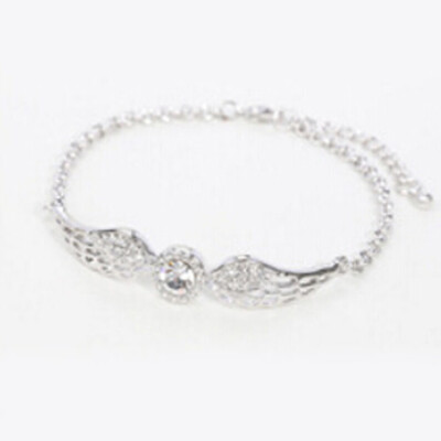 Crystal Bracelet Ornaments Angel Wings Jewelry Fashion Bracelet Fine Diamond Accessories
Crystal Bracelet Ornaments Angel Wings Jewelry Fashion Bracelet Fine Diamond Accessories