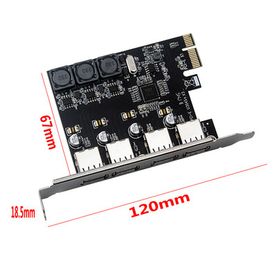 Four Ports USB 30 Super Fast 5Gbps PCI-E Expansion Card PCI Express Adapter Converter Card 6A Power Supply Module For Desktop PC
Four Ports USB 30 Super Fast 5Gbps PCI-E Expansion Card PCI Express Adapter Converter Card 6A Power Supply Module For Desktop PC