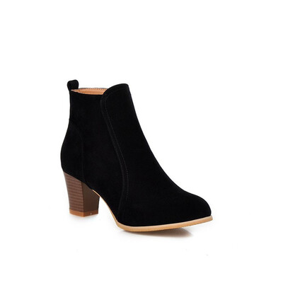 IDIFU Womens Dressy Fuax Suede Round Toe Side Zipper Booties Stacked Block Mid Heel Short Ankle Boots Shoes
IDIFU Womens Dressy Fuax Suede Round Toe Side Zipper Booties Stacked Block Mid Heel Short Ankle Boots Shoes