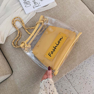 Jelly transparent small bag summer fresh chain womens bag new 2019 fashion bucket bag single shoulder bag oblique satchel bag
Jelly transparent small bag summer fresh chain womens bag new 2019 fashion bucket bag single shoulder bag oblique satchel bag