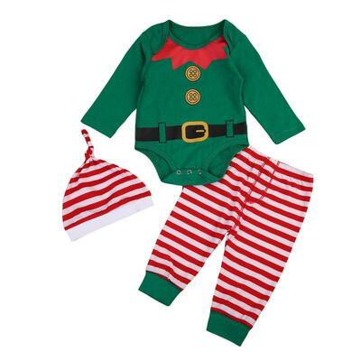 Christmas Newborn Kids Baby Boys Girls Long Sleeve Romper Pants Hat Outfits Set Clothes 3Pcs
Christmas Newborn Kids Baby Boys Girls Long Sleeve Romper Pants Hat Outfits Set Clothes 3Pcs