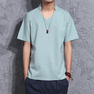 Toponeto Mens Summer Casual Vintage Pure Color Cotton Linen Short Sleeve T-Shirts Tops
Toponeto Mens Summer Casual Vintage Pure Color Cotton Linen Short Sleeve T-Shirts Tops