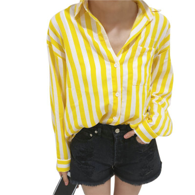 Women Tops Striped Blouse Shirt Long Sleeve Blouse Turn Down Collar Shirts Casual Tops Sunscreen Blouses Femme Daily Basic
Women Tops Striped Blouse Shirt Long Sleeve Blouse Turn Down Collar Shirts Casual Tops Sunscreen Blouses Femme Daily Basic