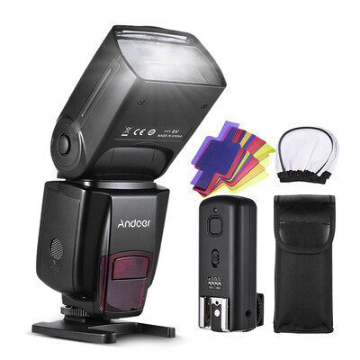Andoer AD560 IV Pro 24G Wireless Universal On-camera Slave Speedlite Flash Light GN50 with Flash Trigger Color Filters Diffuser H
Andoer AD560 IV Pro 24G Wireless Universal On-camera Slave Speedlite Flash Light GN50 with Flash Trigger Color Filters Diffuser H