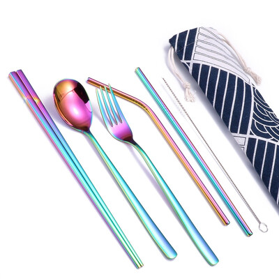 6pcs Titanium-plated Environmentally Friendly Portable Tableware Straw Set Corrosion Resistant Durable Decorative Tableware
6pcs Titanium-plated Environmentally Friendly Portable Tableware Straw Set Corrosion Resistant Durable Decorative Tableware