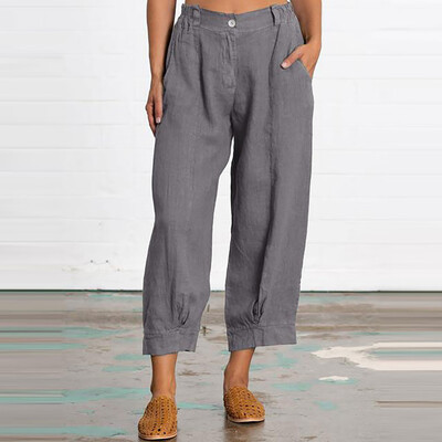 Tailored Fashion Womens Plus Size Pocket Zipper Button Loose Cotton Linen Splice Pants
Tailored Fashion Womens Plus Size Pocket Zipper Button Loose Cotton Linen Splice Pants