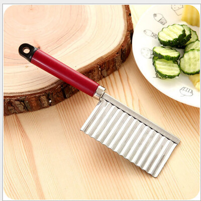 Gobestart Potato Wavy Edged Tool Stainless Steel Kitchen Gadget Vegetable Fruit Cutting
Gobestart Potato Wavy Edged Tool Stainless Steel Kitchen Gadget Vegetable Fruit Cutting