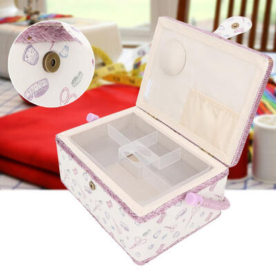 Greensen Vintage Sewing Basket Household Fabric Craft Thread Needle Storage Box Organizer
Greensen Vintage Sewing Basket Household Fabric Craft Thread Needle Storage Box Organizer