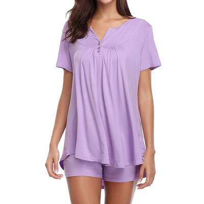 Roseonmyhand Womens Button Short Sleeve Sleepwear Set Pajama Sets Bamboo Tank And Shorts Set
Roseonmyhand Womens Button Short Sleeve Sleepwear Set Pajama Sets Bamboo Tank And Shorts Set