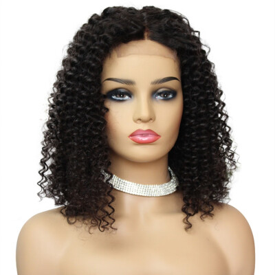 AISOM 44 Lace Closure Human Hair Kinky Curly Lace Wig 250 Density Pre plucked Hairline Natural Color
AISOM 44 Lace Closure Human Hair Kinky Curly Lace Wig 250 Density Pre plucked Hairline Natural Color