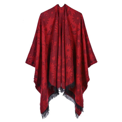 Women Poncho Cardigan Sweater Contrast Color Floral Print Cashmere Capes Shawl Scarf Outerwear
Women Poncho Cardigan Sweater Contrast Color Floral Print Cashmere Capes Shawl Scarf Outerwear