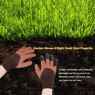 1 Pair Garden Gloves 4 Right Hand Claw for Household Greenhouse Digging