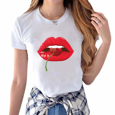 Nomeni Women Fashion Personality Color Lips Print Short Sleeve Round Neck T-Shirt
Nomeni Women Fashion Personality Color Lips Print Short Sleeve Round Neck T-Shirt