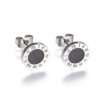 304 Stainless Steel Ear Studs Flat Round with Roman Numerals Stainless Steel Color 14mm 10x2mm Pin 08mm
304 Stainless Steel Ear Studs Flat Round with Roman Numerals Stainless Steel Color 14mm 10x2mm Pin 08mm