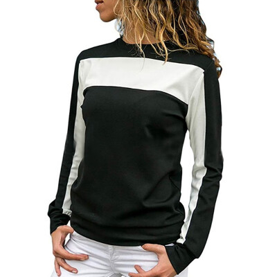 Round Neck Sportswear T-Shirt Female Fashion Stitching Design Color Eild Long-Sleeved Autumn New Comfortable Ocean Is Not Stuffy
Round Neck Sportswear T-Shirt Female Fashion Stitching Design Color Eild Long-Sleeved Autumn New Comfortable Ocean Is Not Stuffy