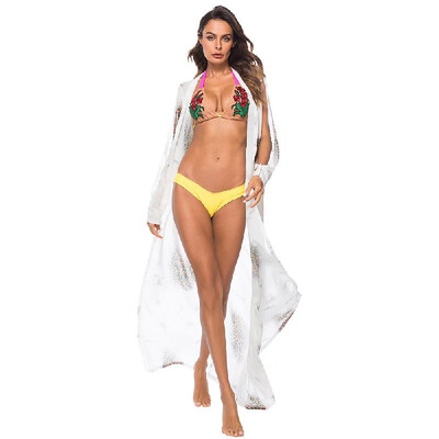 Fashion Women Leopard Print Chiffon Cardigan Bikini Cover Up Long Sleeve Beach Boho Outwear Maxi Coverups
Fashion Women Leopard Print Chiffon Cardigan Bikini Cover Up Long Sleeve Beach Boho Outwear Maxi Coverups