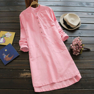 Womens Cotton Linen Maxi Dress Long Sleeve Casual Boho Kaftan Tunic Gypsy Ethnic
Womens Cotton Linen Maxi Dress Long Sleeve Casual Boho Kaftan Tunic Gypsy Ethnic