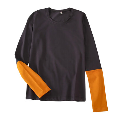 Color Matching Women T Shirt Round Neck Autumn Loose Long Sleeve Casual Simple Wild T-Shirt
Color Matching Women T Shirt Round Neck Autumn Loose Long Sleeve Casual Simple Wild T-Shirt