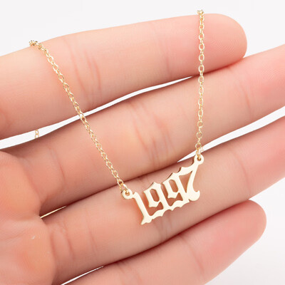 Sale Custom Jewelry Special Date Year Number Necklace for Women from 1980 to 2002 Personalized Collares Necklaces
Sale Custom Jewelry Special Date Year Number Necklace for Women from 1980 to 2002 Personalized Collares Necklaces