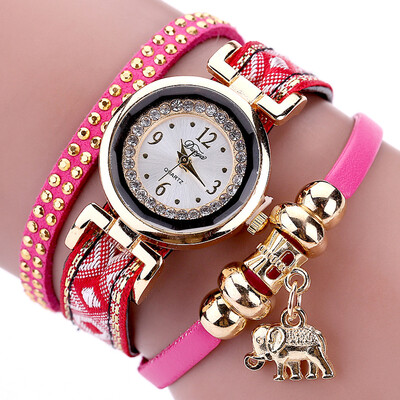 Vintage Braided Alloy Elephant Pendant with Diamond Female Headset Womens Watch Korean Series
Vintage Braided Alloy Elephant Pendant with Diamond Female Headset Womens Watch Korean Series