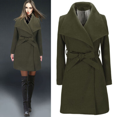 Roseonmyhand Womens Long Coat Warm Wool Lapel Trench Jacket Cardigan Long Slim Overcoat
Roseonmyhand Womens Long Coat Warm Wool Lapel Trench Jacket Cardigan Long Slim Overcoat