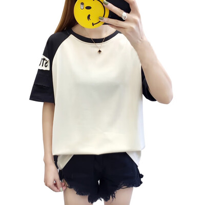 Korean Style T Shirt Women Holes Short Sleeve O-Neck Letter Printed T-Shirt Women Spring Summer Casual Tee Top Female
Korean Style T Shirt Women Holes Short Sleeve O-Neck Letter Printed T-Shirt Women Spring Summer Casual Tee Top Female