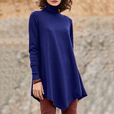 Tailored Womens Solid Long Sleeve Irregular Sweatshirt Loose Print High Collar Tops Blous
Tailored Womens Solid Long Sleeve Irregular Sweatshirt Loose Print High Collar Tops Blous
