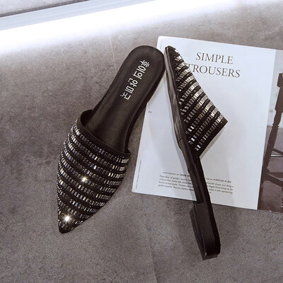 2019 pointed flat-soled water drill slippers women wear slippers online celebrity casual sandals single shoes
2019 pointed flat-soled water drill slippers women wear slippers online celebrity casual sandals single shoes