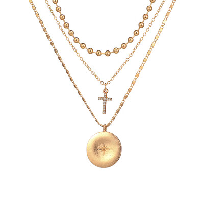 Tocona Metal Chains Charms Pendant Necklaces for Women Vintage Gold Color Cross Star Crystal Layered Necklace Collar 6846
Tocona Metal Chains Charms Pendant Necklaces for Women Vintage Gold Color Cross Star Crystal Layered Necklace Collar 6846