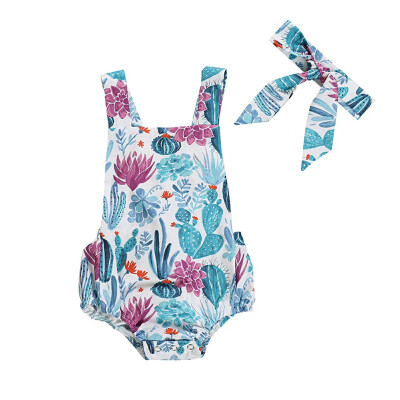 Baby Girl Summer Clothes Set Summer Newborn Girls Rompers Set Sleeveless Star Floral Print Bodysuit Jumpsuit With Headband
Baby Girl Summer Clothes Set Summer Newborn Girls Rompers Set Sleeveless Star Floral Print Bodysuit Jumpsuit With Headband