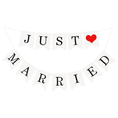 Just Married Wedding Ban-ner Photo Booth Props Garland Romantic Elegant Engagement Party Decorations Decoration Paper Letter
Just Married Wedding Ban-ner Photo Booth Props Garland Romantic Elegant Engagement Party Decorations Decoration Paper Letter
