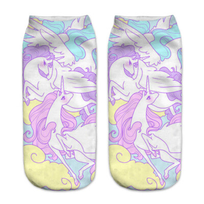 1Pair Women Low Cut Ankle Socks Funny Unicorn 3D Printing Socks Cotton Hosiery Printed Socks
1Pair Women Low Cut Ankle Socks Funny Unicorn 3D Printing Socks Cotton Hosiery Printed Socks