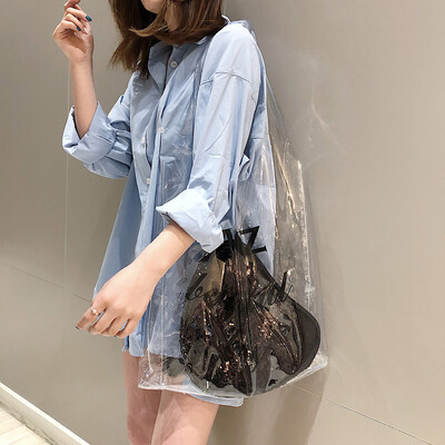 Tailored Womens Fashion Jelly Transparent Bag Square Package Sequin Chain Messenger Bag
Tailored Womens Fashion Jelly Transparent Bag Square Package Sequin Chain Messenger Bag