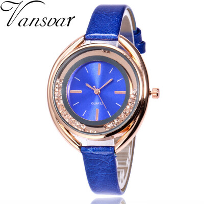 Vansvar Fashion Leather Strap Women Rhinestone Wrist Watch Casual Women Dress Watches Watched Hot Relogio Feminino 533
Vansvar Fashion Leather Strap Women Rhinestone Wrist Watch Casual Women Dress Watches Watched Hot Relogio Feminino 533