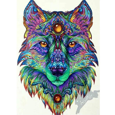 DIY Diamond Painting Animal Wolf Head Pattern Embroidery Colorful Bling Bling Decor Cross Stitch Round Full Diamond 3040cm
DIY Diamond Painting Animal Wolf Head Pattern Embroidery Colorful Bling Bling Decor Cross Stitch Round Full Diamond 3040cm