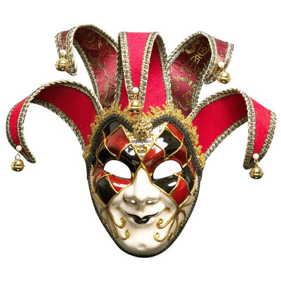 Venice Italy Antique Mask Party Cosplay Mask Halloween Fancy Masquerade Mask 5 Bells Red Blue Excellent Masks
Venice Italy Antique Mask Party Cosplay Mask Halloween Fancy Masquerade Mask 5 Bells Red Blue Excellent Masks