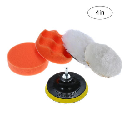 6pcs 7〃 Car Foam Polishing Waxing Pad Kits Buffing Pad Polishing Wheel Sponge&Wool Buffing Pads Set with M14 Drill Adapter Thr
6pcs 7〃 Car Foam Polishing Waxing Pad Kits Buffing Pad Polishing Wheel Sponge&Wool Buffing Pads Set with M14 Drill Adapter Thr